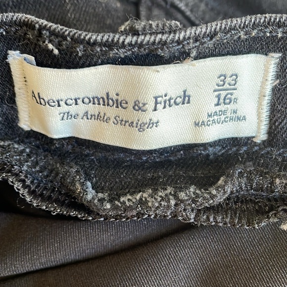 Abercrombie & Fitch Black Maternity Ankle Straight Jeans - Picture 5 of 6